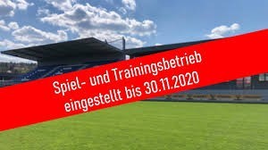 Spiel- und Trainingsbetrieb ab 02.11.2020 eingestellt