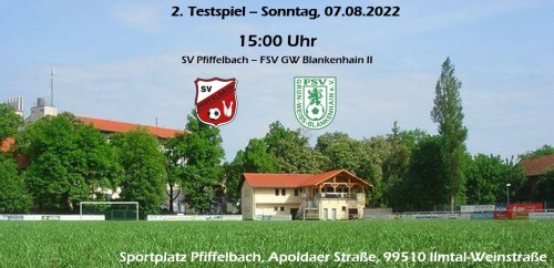 2. Mannschaft reist am Sonntag zum 2. Test nach Pfiffelbach