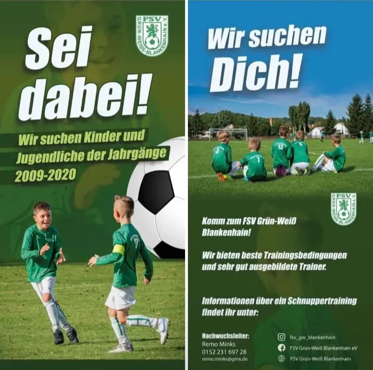 Werde Teil der Blankenhainer Nachwuchs-Löwen!