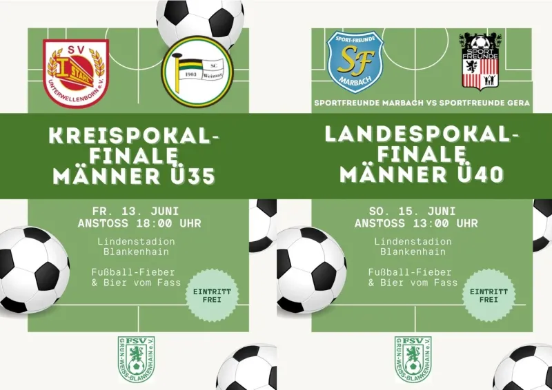 3 Endspiele am Wochenende im Lindenstadion