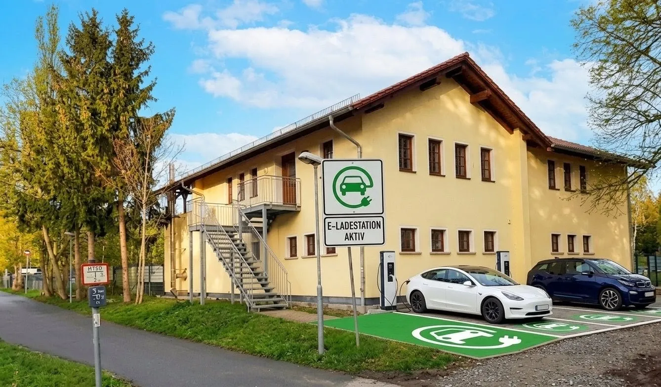 E-Ladesäulen für die Blankenhainer Löwen – mit grün-weißem Strom in die Zukunft