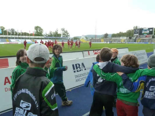 Einlaufkids Bundesliga USV Jena-FC Bayern München