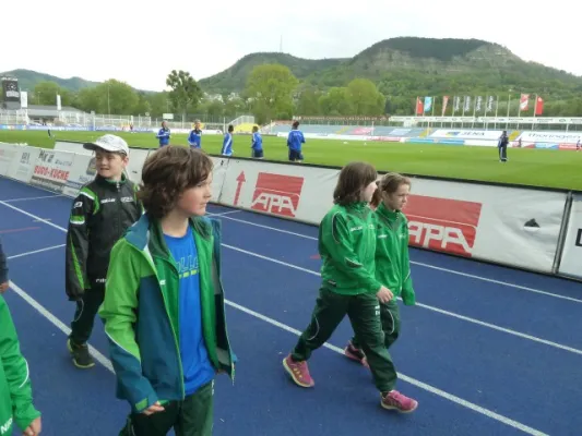 Einlaufkids Bundesliga USV Jena-FC Bayern München