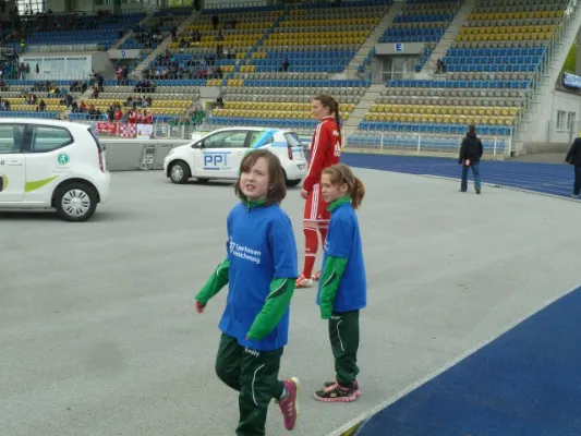 Einlaufkids Bundesliga USV Jena-FC Bayern München