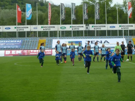 Einlaufkids Bundesliga USV Jena-FC Bayern München