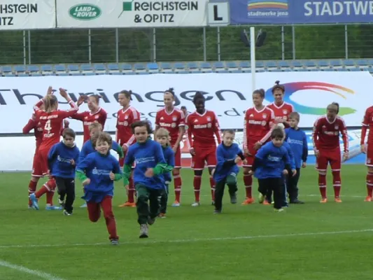 Einlaufkids Bundesliga USV Jena-FC Bayern München