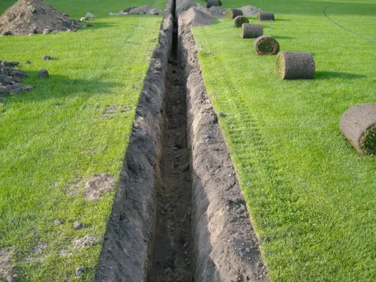 Einbau und Einweihung Beregnungsanlage