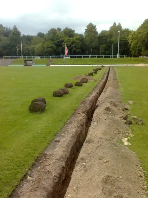 Einbau und Einweihung Beregnungsanlage