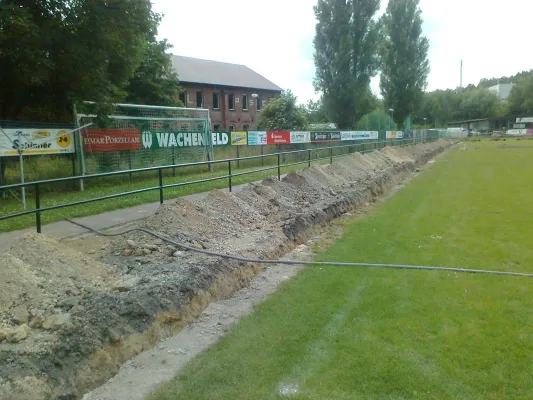 Einbau und Einweihung Beregnungsanlage